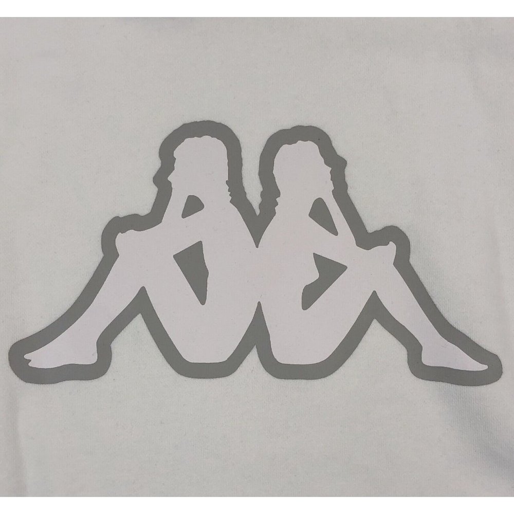 Kappa Logo Tape Apet 2 Mens XL White Regular Fit Pullover Hoodie Sweatshirt - Picture 4 of 12